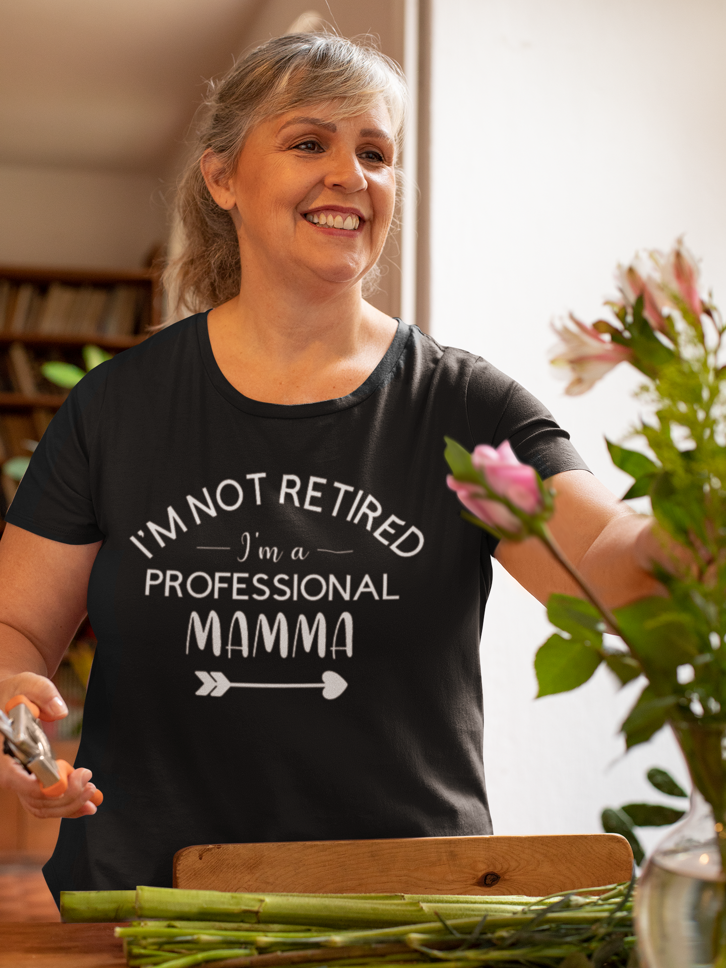 Retirement t-shirt - I'm not retired, I'm a professional nana/ nanny/ nannie/ grandma/ granny