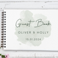 Blue Splash Wedding Guest Book