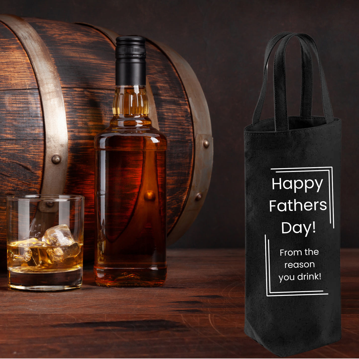 Funny Fathers Day Bottle Gift Bag