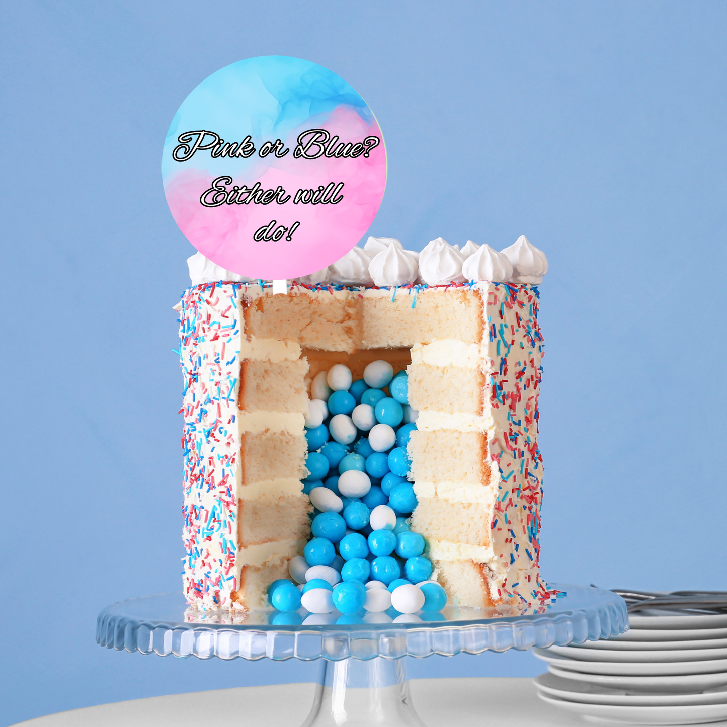 Gender Reveal Cake Toppers