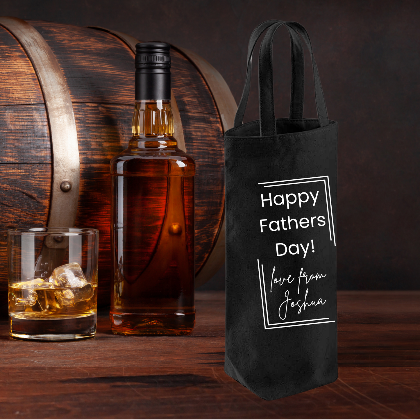 Fathers Day Bottle Gift Bag