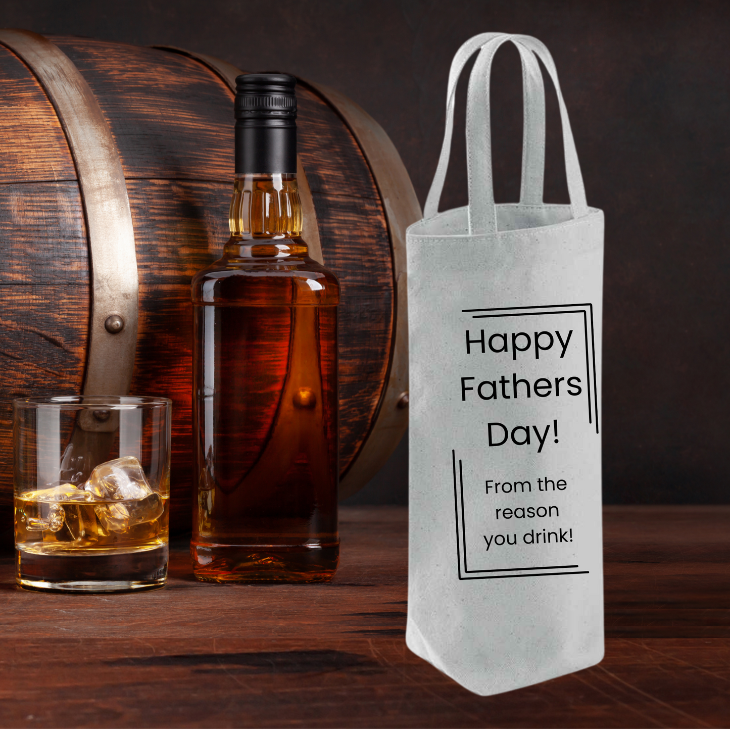 Funny Fathers Day Bottle Gift Bag