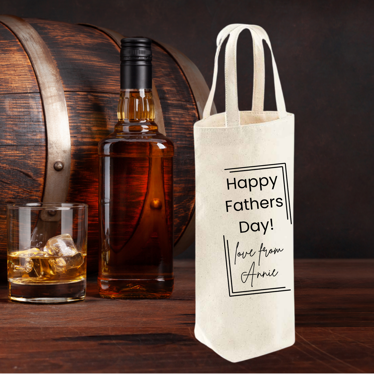 Fathers Day Bottle Gift Bag