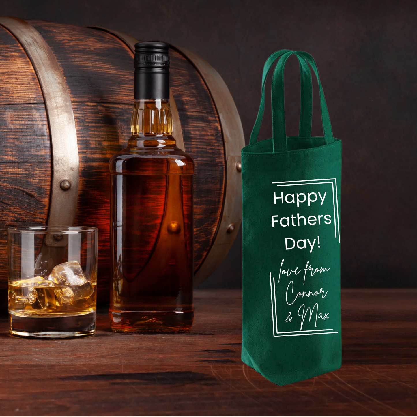 Fathers Day Bottle Gift Bag