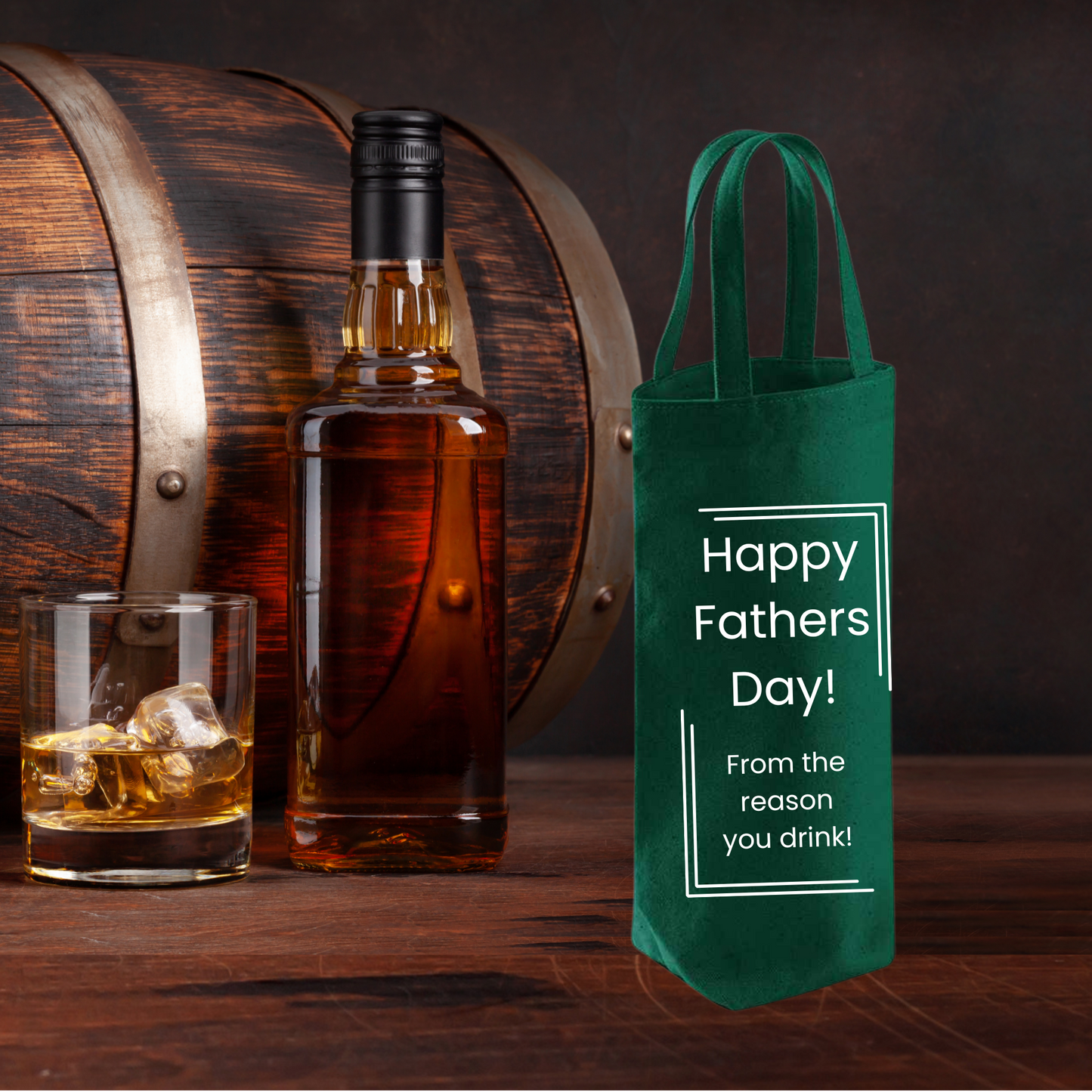 Funny Fathers Day Bottle Gift Bag