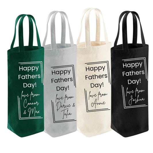 Fathers Day Bottle Gift Bag