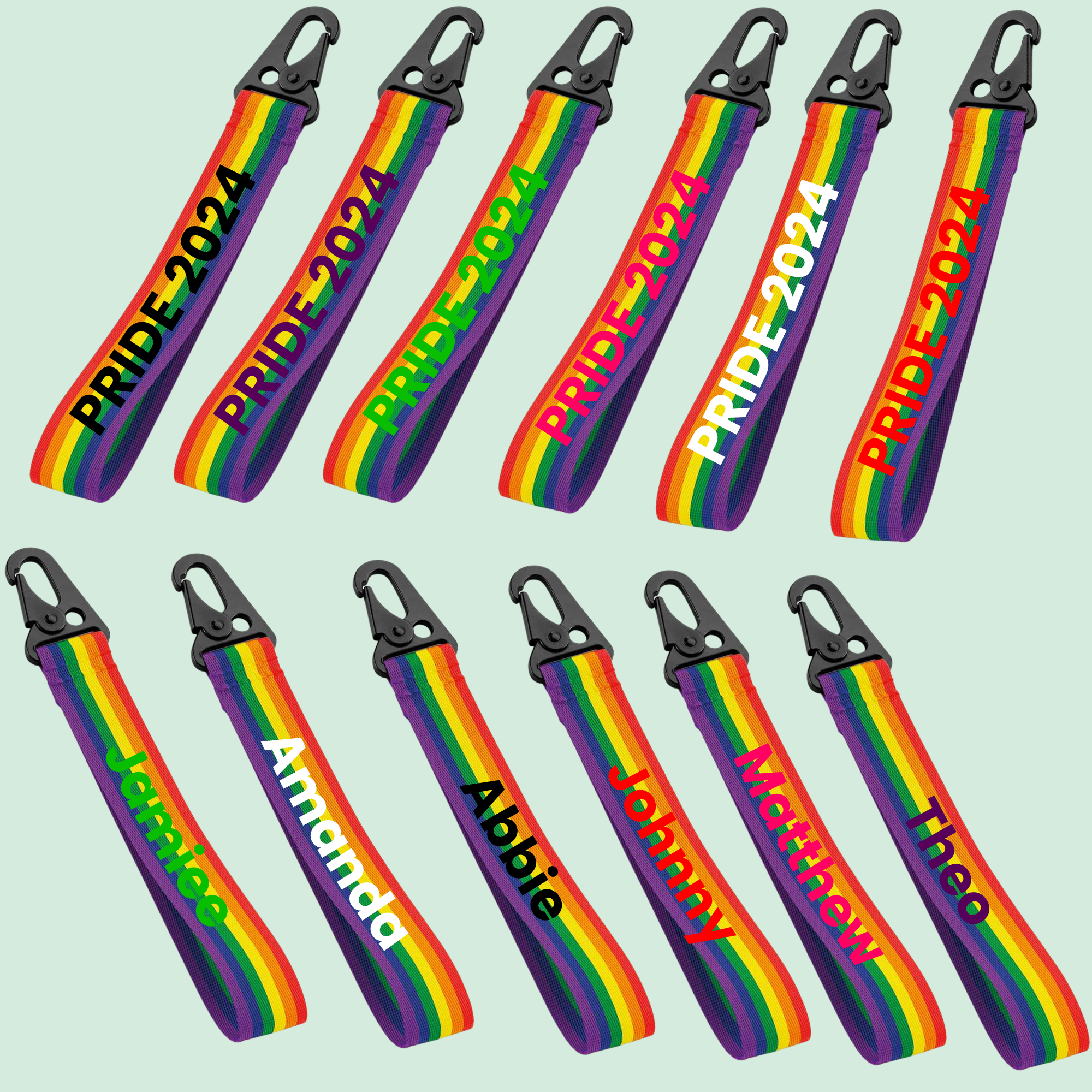 Personalised Pride Key Ring Wristlet – Beyond Boundaries