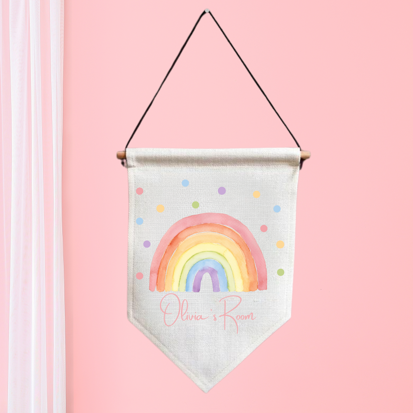 Rainbow Pennant Flag