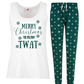 Ladies Sweary Christmas Pyjamas (T word)