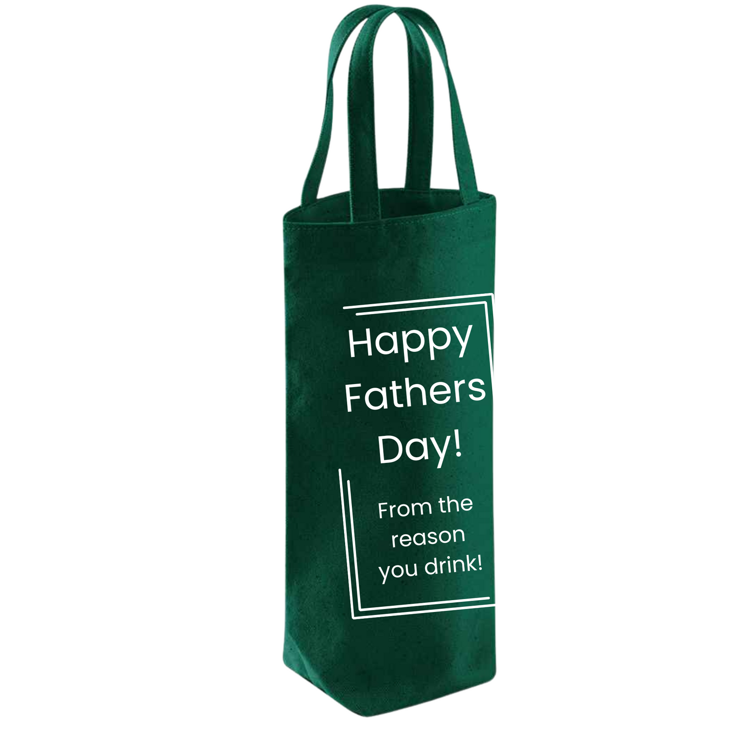 Funny Fathers Day Bottle Gift Bag