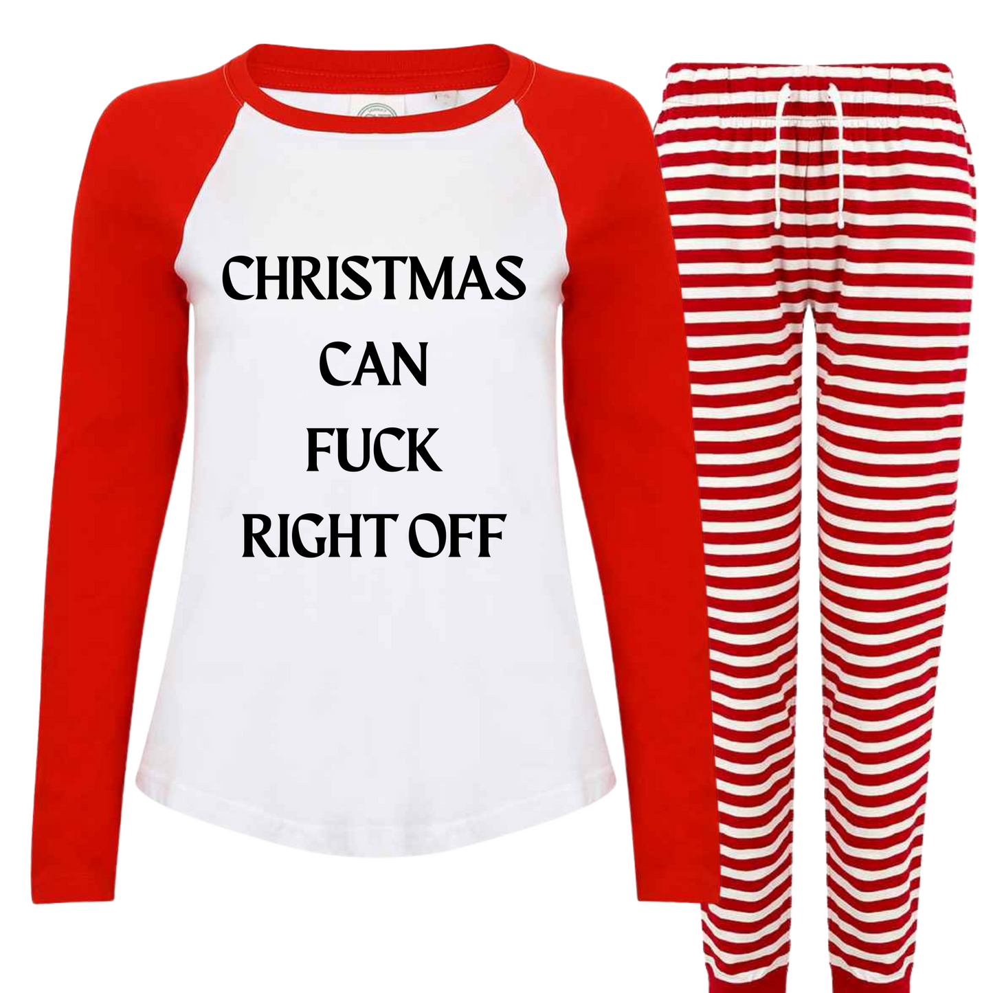 Ladies Christmas Can F Off Pyjamas