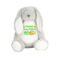 Birth Stats Keepsake Grey Rabbit