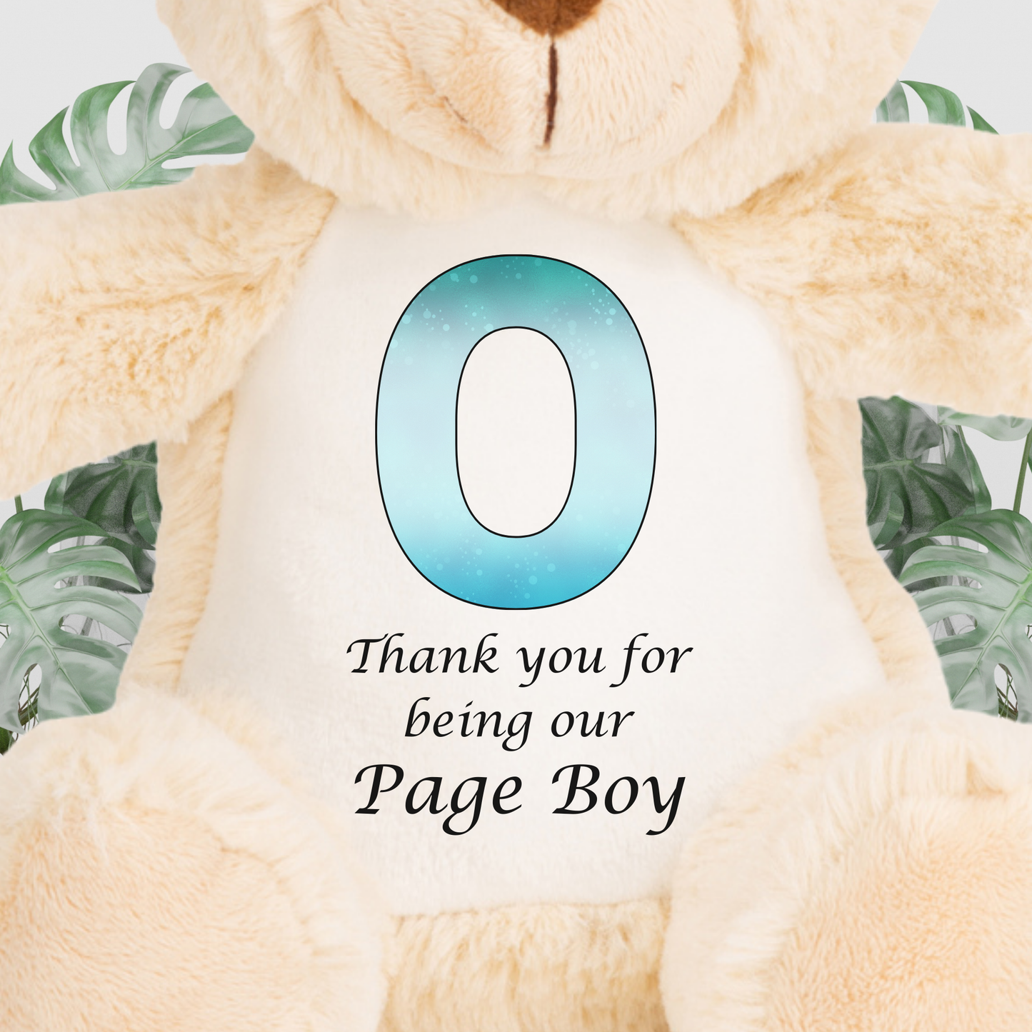 Page Boy Bear With Initial