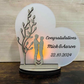 Two Males Couples Battery Tealight Plaque