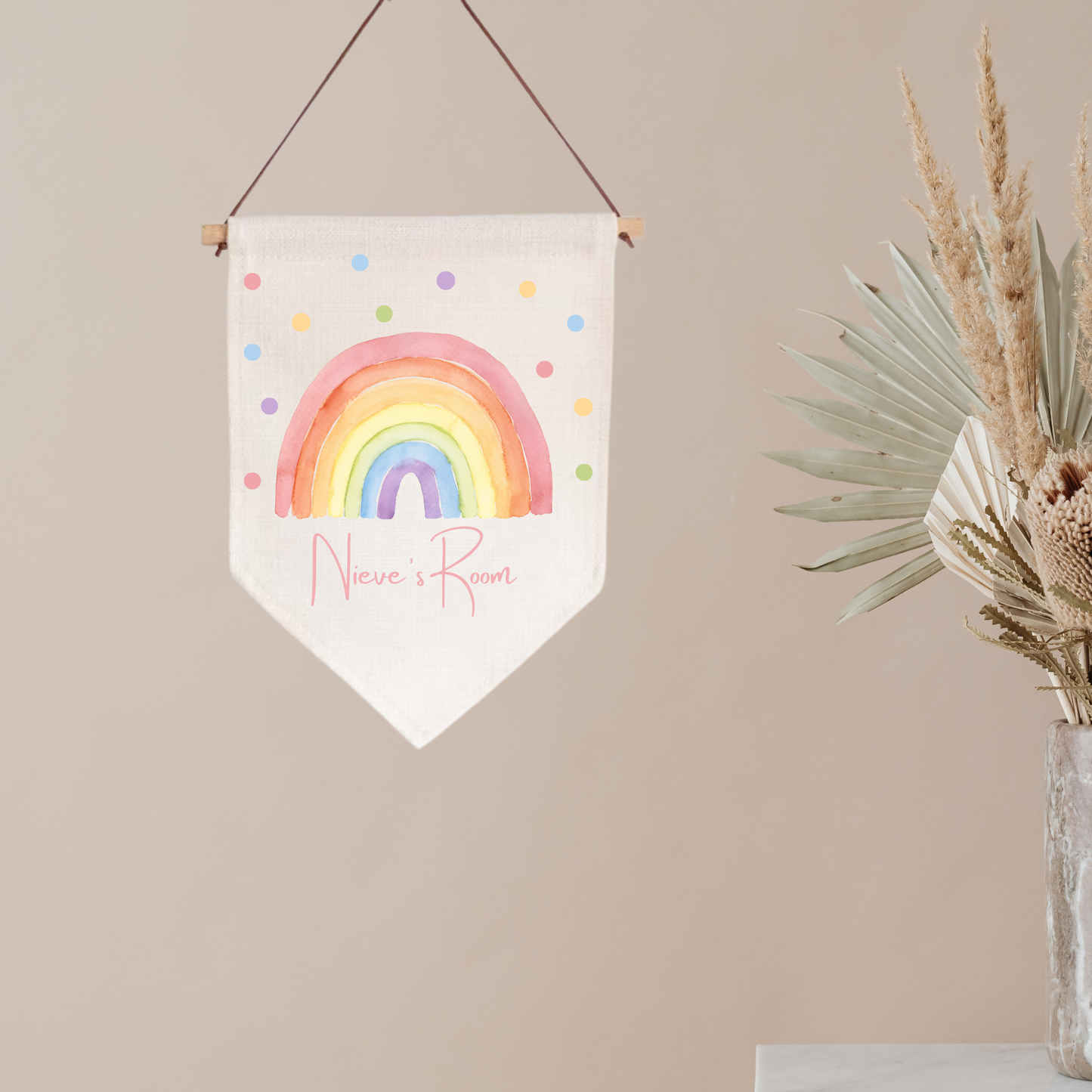 Rainbow Pennant Flag