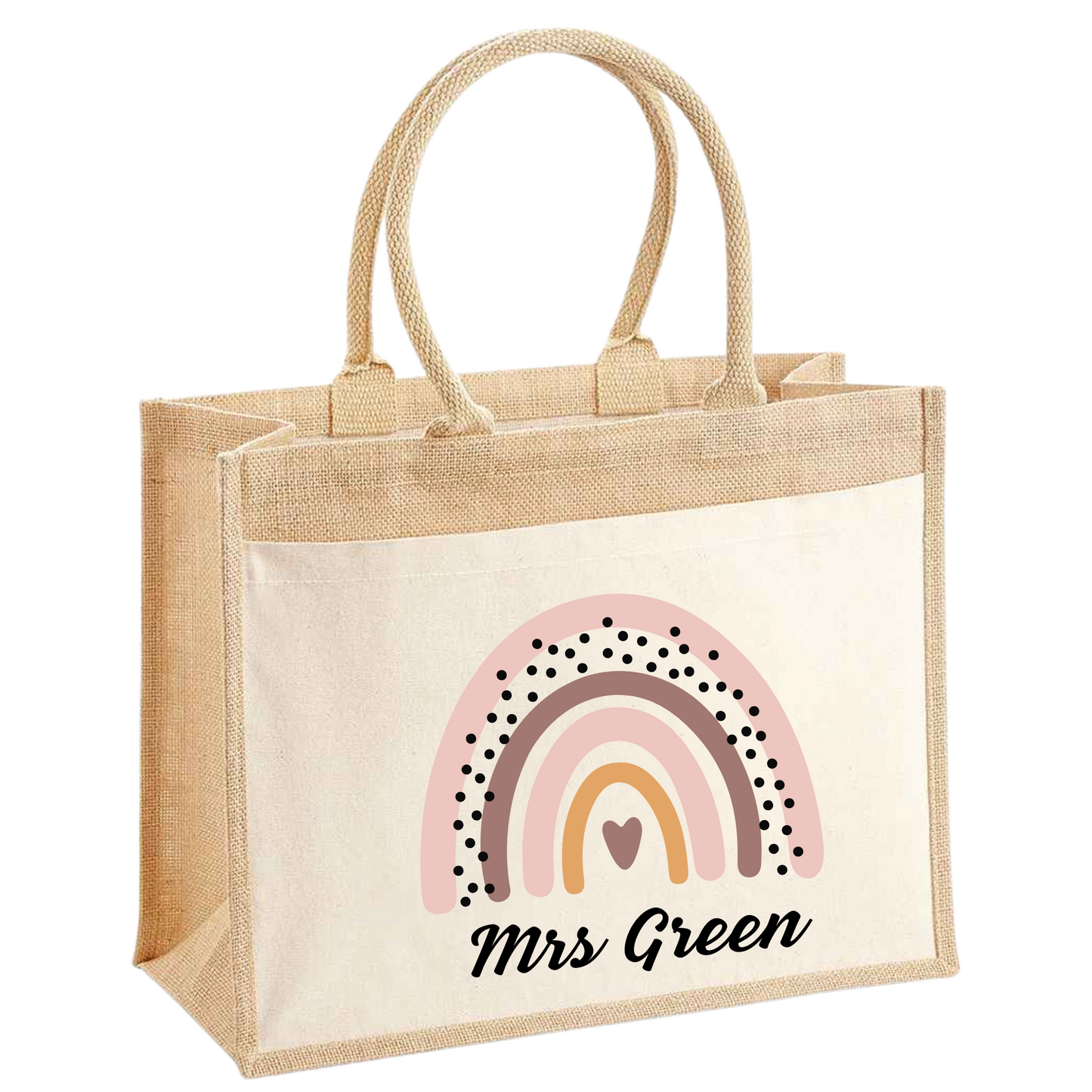 Teacher Rainbow Tote Bag