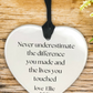 Personalised Teacher Hanging Heart Ornament