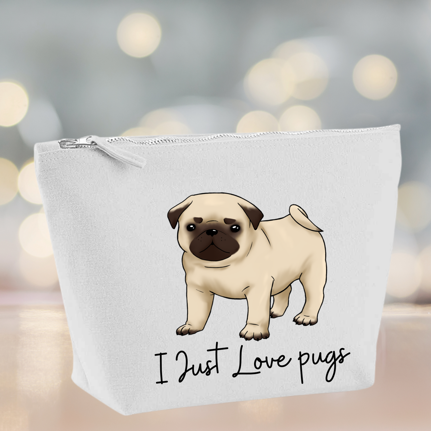 Pug Makeup Bag