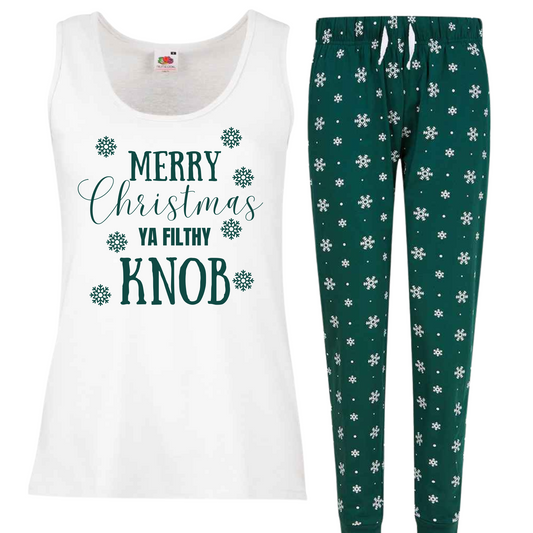 Ladies Sweary Christmas Pyjamas (K word)