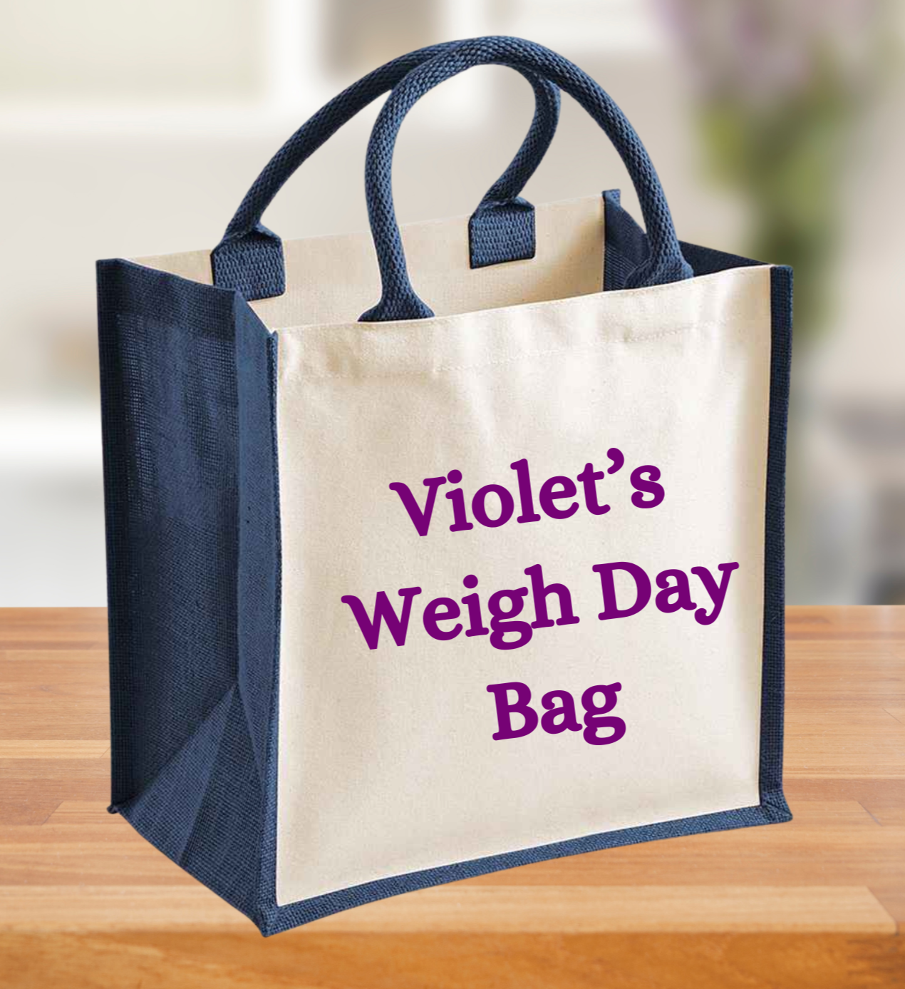 Personalised Weigh Day Bag