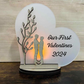 Two Males Couples Battery Tealight Plaque