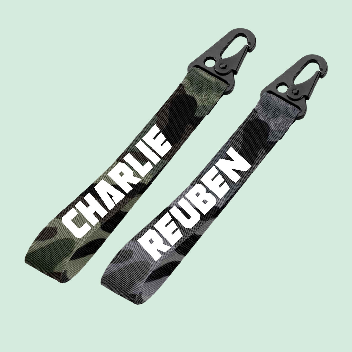 Camo Key Ring Wristlet