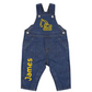 Kids denim dungarees with a digger