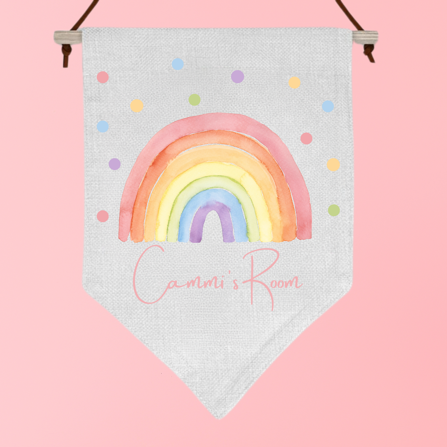 Rainbow Pennant Flag