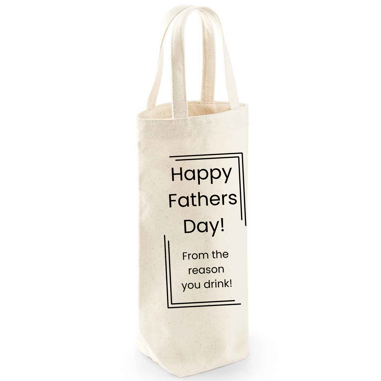 Funny Fathers Day Bottle Gift Bag