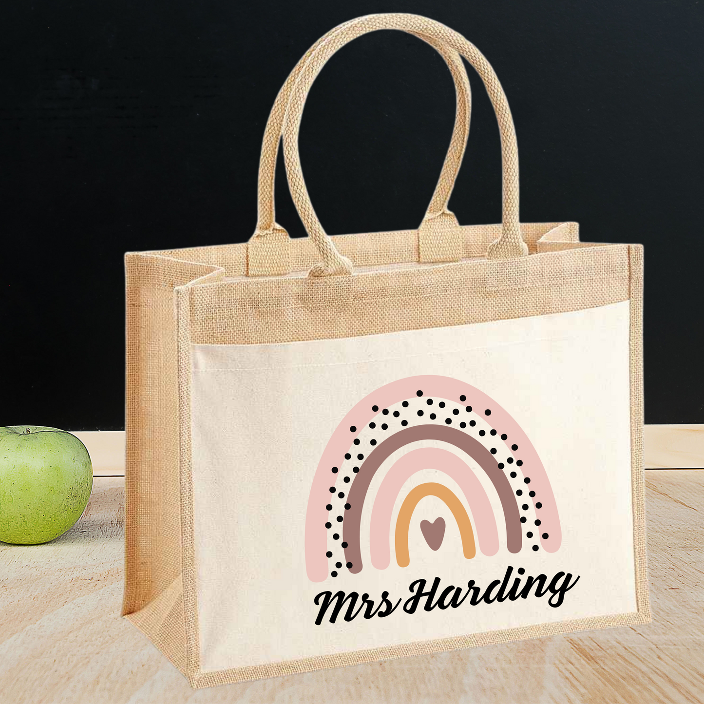 Teacher Rainbow Tote Bag