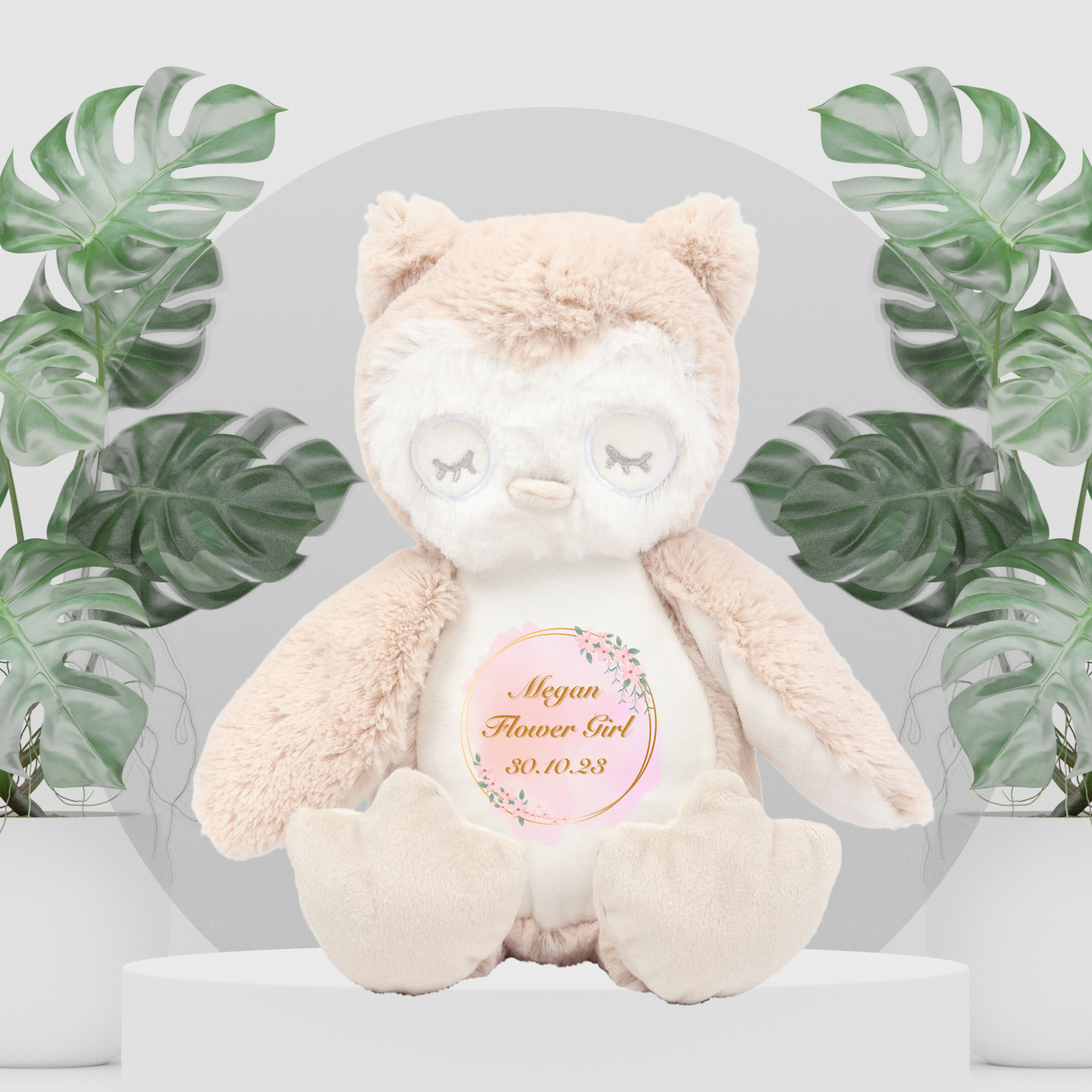 Flower Girl Personalised Soft Toy