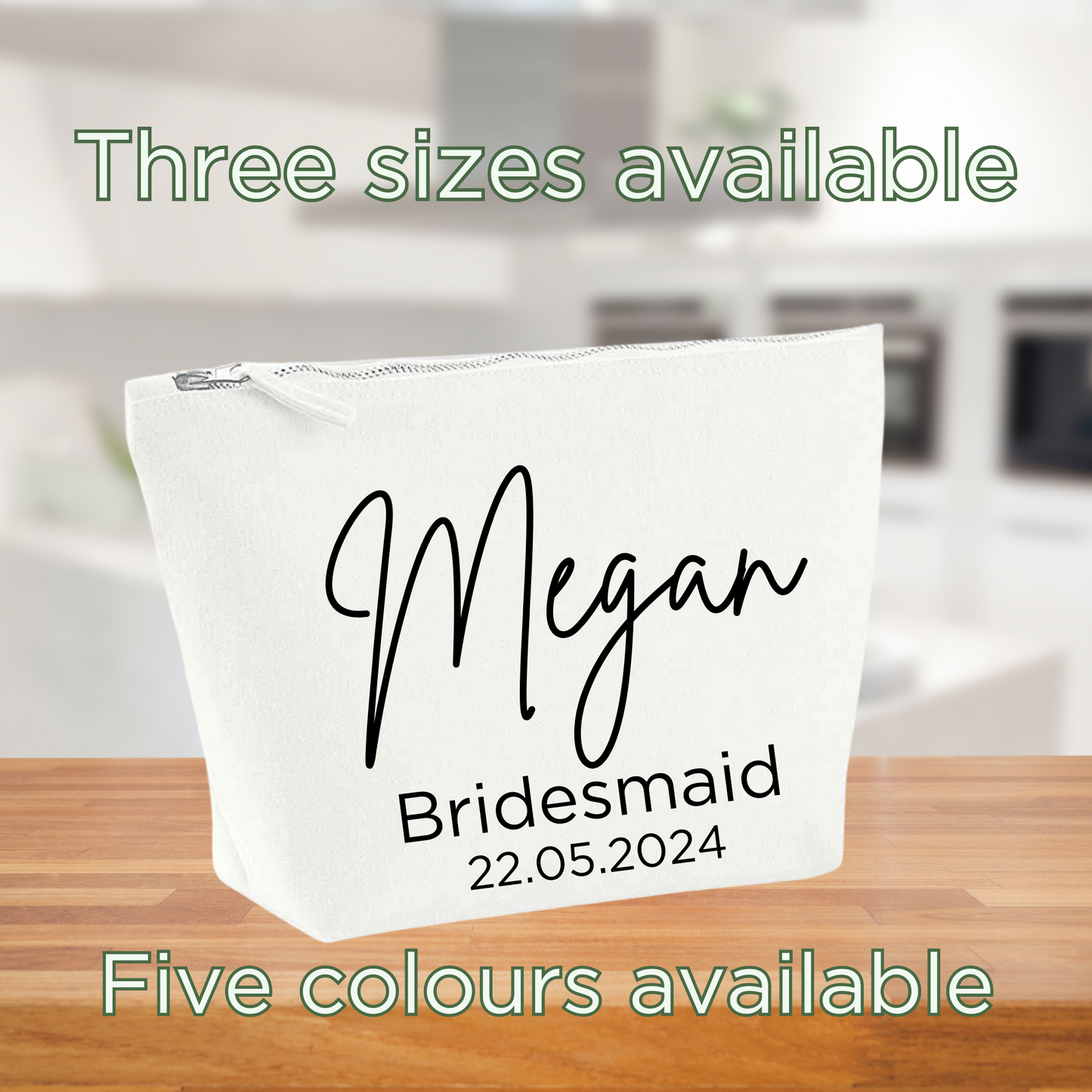 Personalised Wedding Day Cosmetics Bag