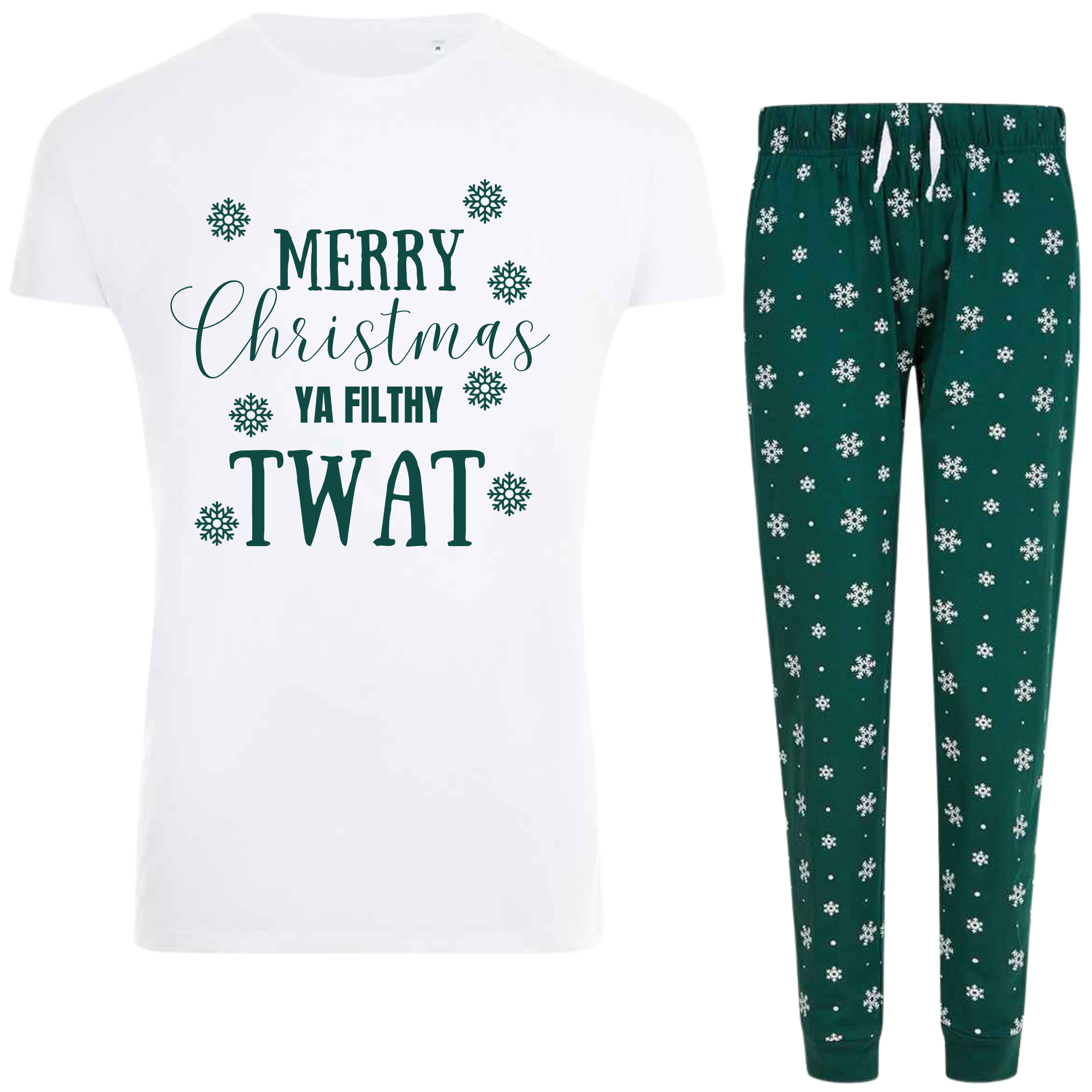 Men's Sweary Christmas Pyjamas (T word) – Beyond Boundaries