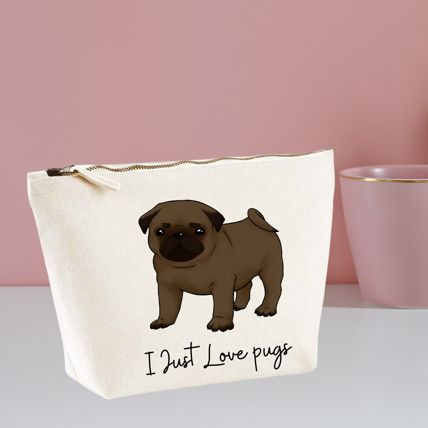 Pug Makeup Bag