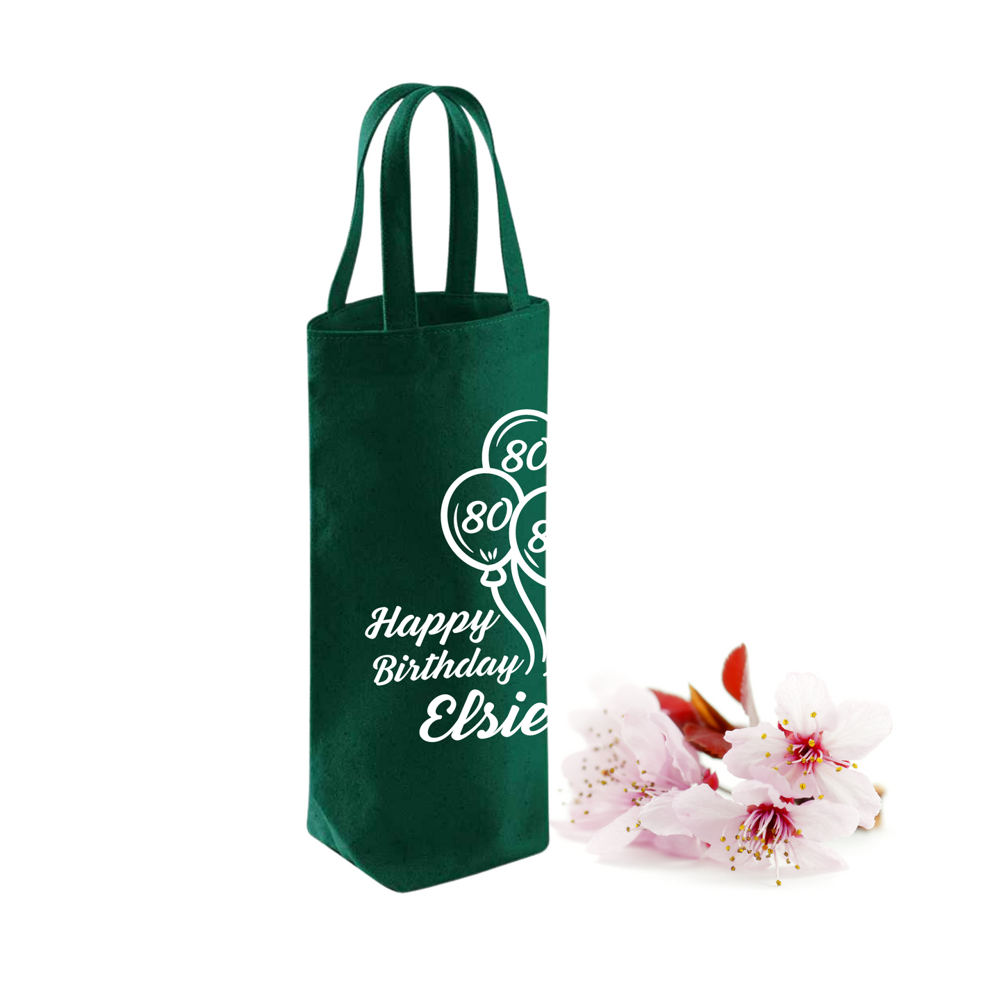 80th Birthday Gift Bag with name