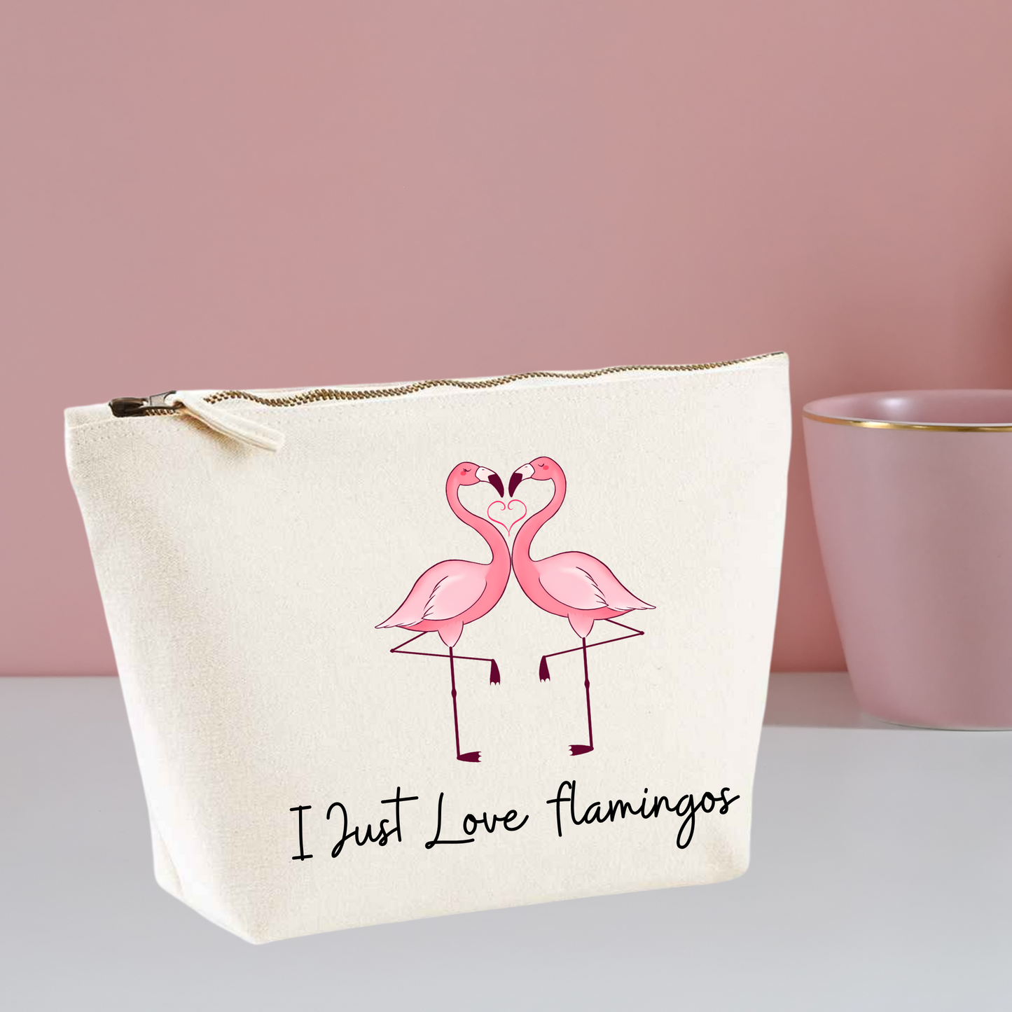 Flamingo Makeup Bag