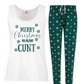 Ladies Sweary Christmas Pyjamas (C word)