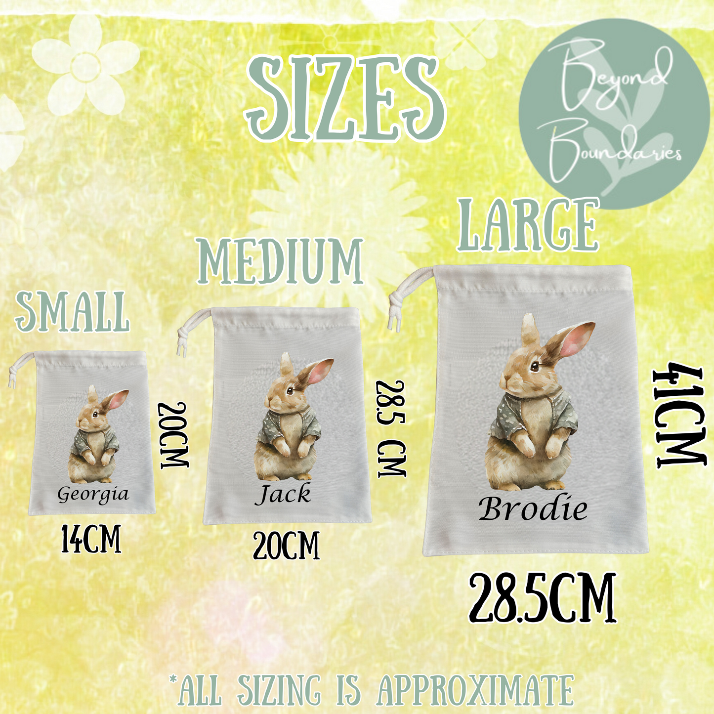 Personalised Easter Bunny Treat Bag