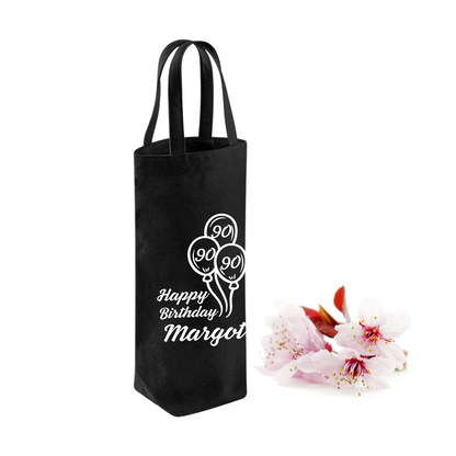 90th Birthday Gift Bag with name