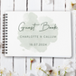 Blue Splash Wedding Guest Book