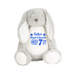 Birth Stats Keepsake Grey Rabbit