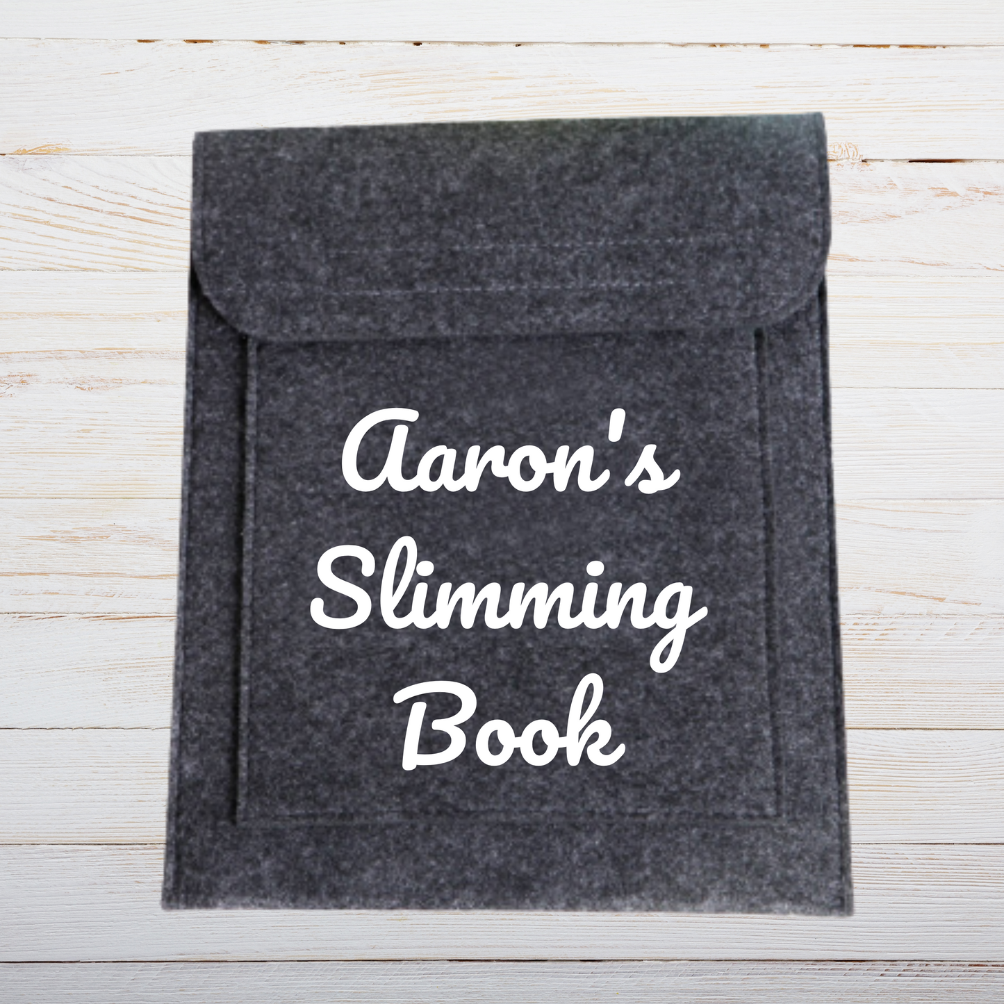 Personalised slimming book folder