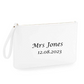 Personalised wedding accessory pouch