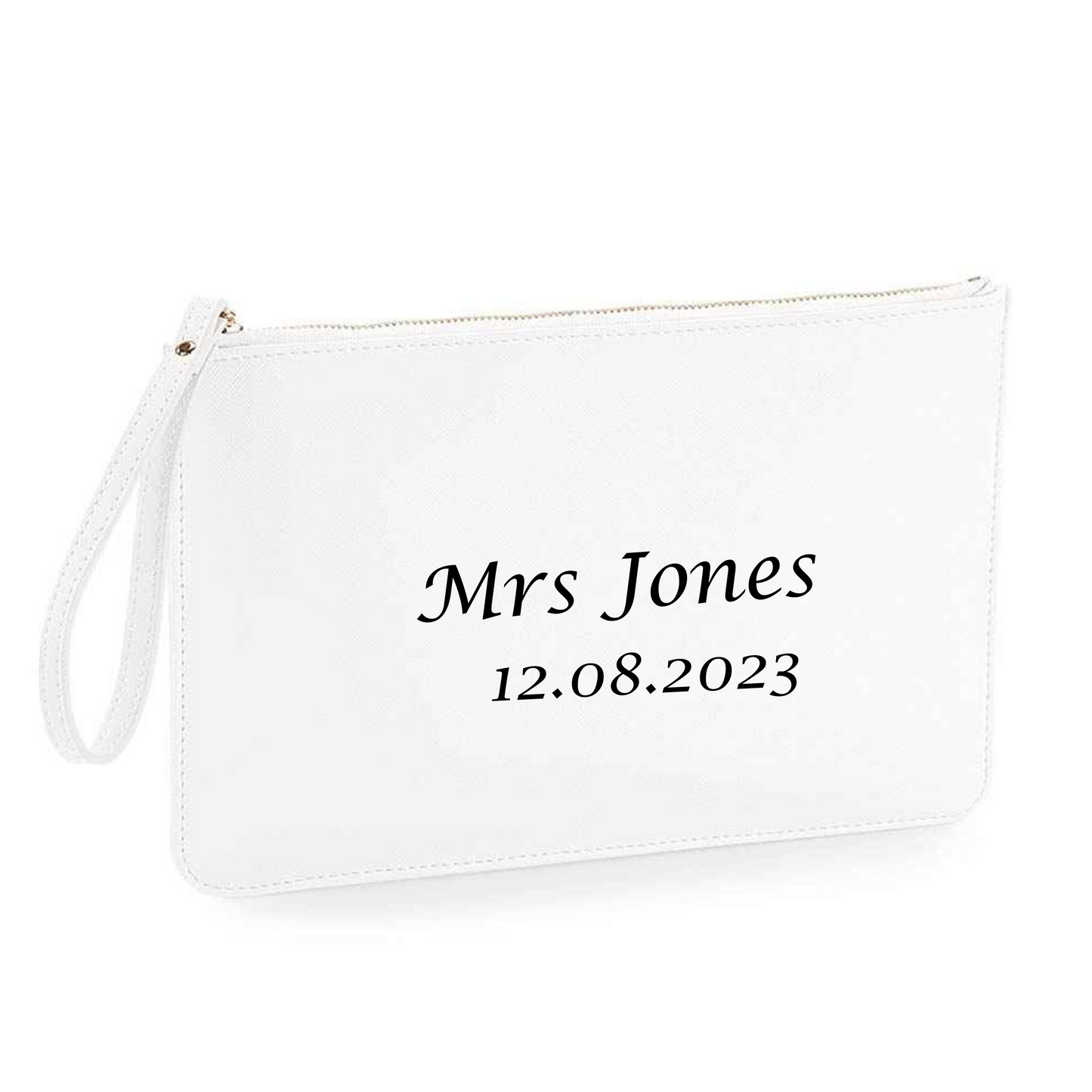 Personalised wedding accessory pouch