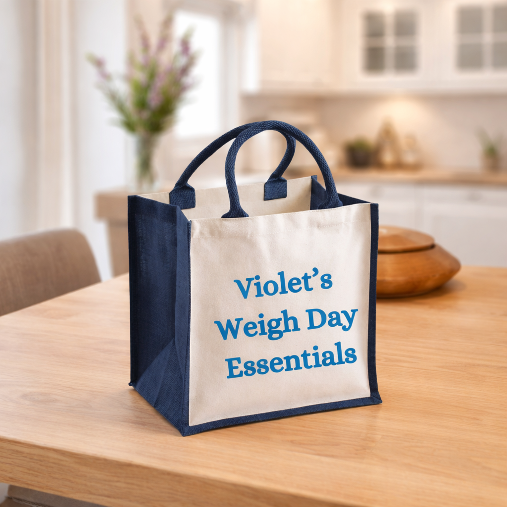 Personalised Weigh Day Essentials Bag