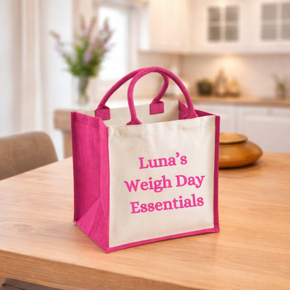 Personalised Weigh Day Essentials Bag