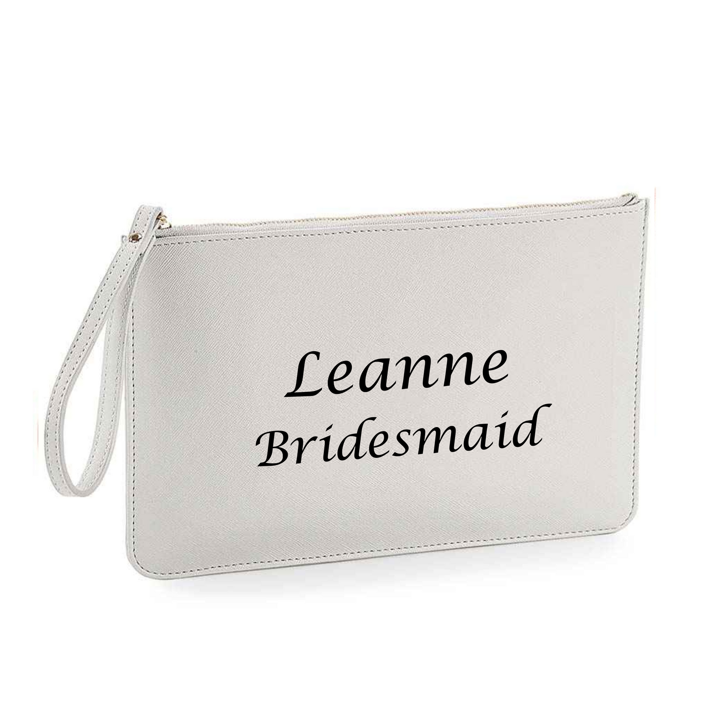 Personalised wedding accessory pouch