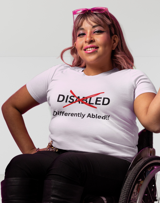 Differently Abled Disability t-shirt