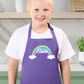 Personalised rainbow apron