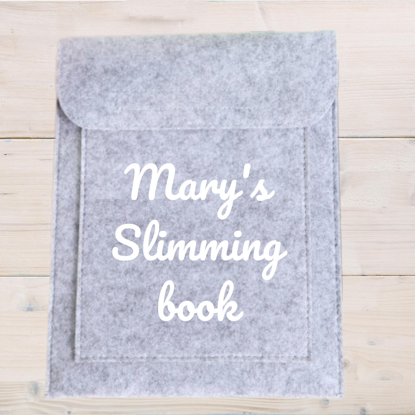 Personalised slimming book folder